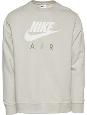 Nike Air Sweatshirt Bone Crewneck Logo Fleece Men s 2XL CJ6977-005