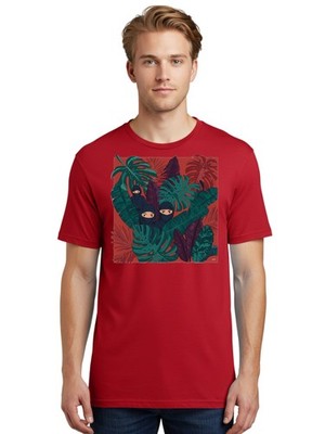 Ninja-Trio Mens Graphic Tee, 100% Cotton, Casual Summer Wear