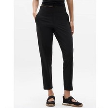Athleta Brooklyn Mid Rise Ankle Pants Women  s 6 Tall Black Gym Athleisure Travel