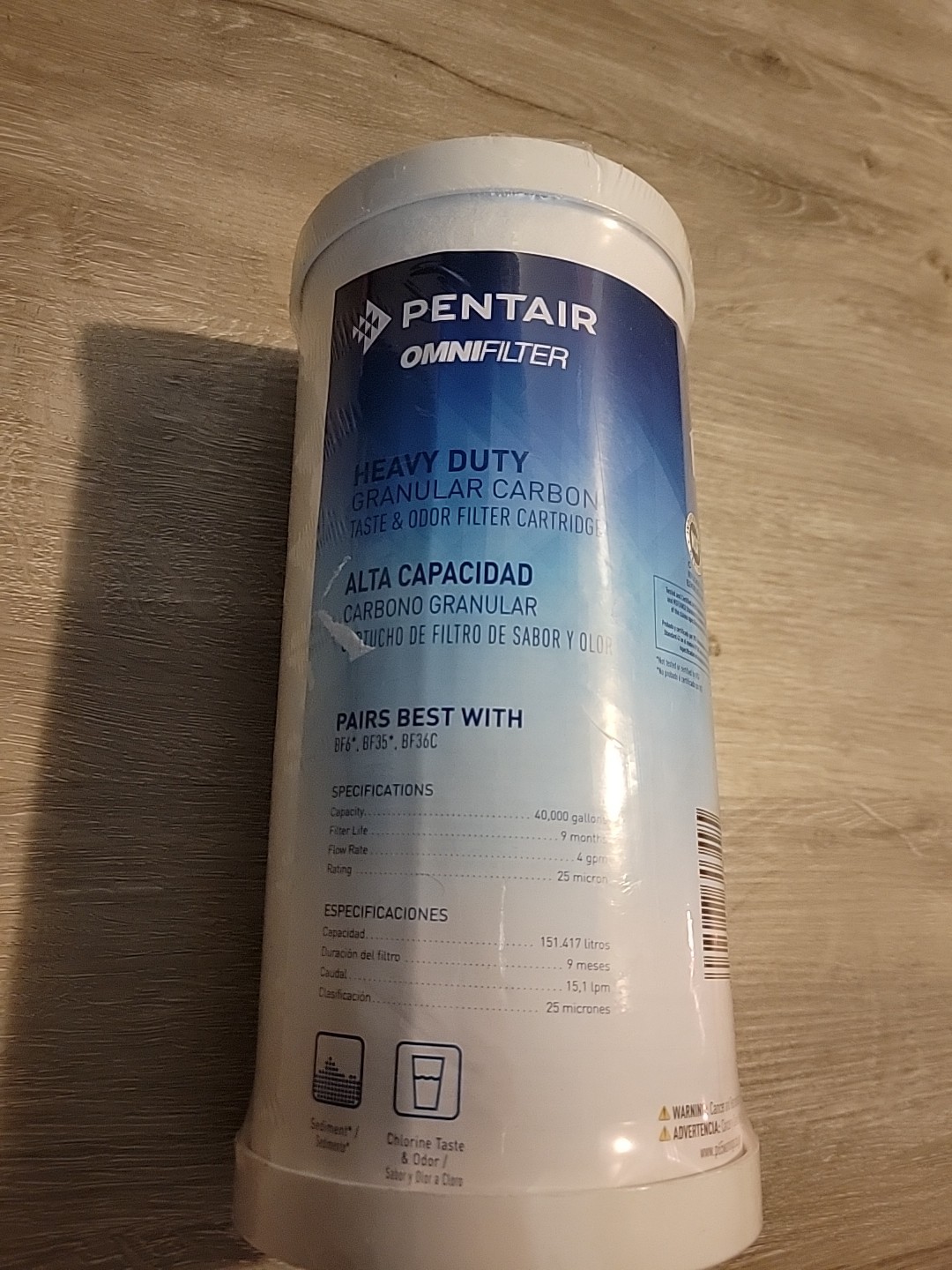 SEALED Pentair Omnifilter Heavy Duty Granular Carbon T08 for