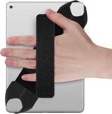 Fintie Universal Tablet Hand Strap Holder, 360 Degrees Swivel PU Black