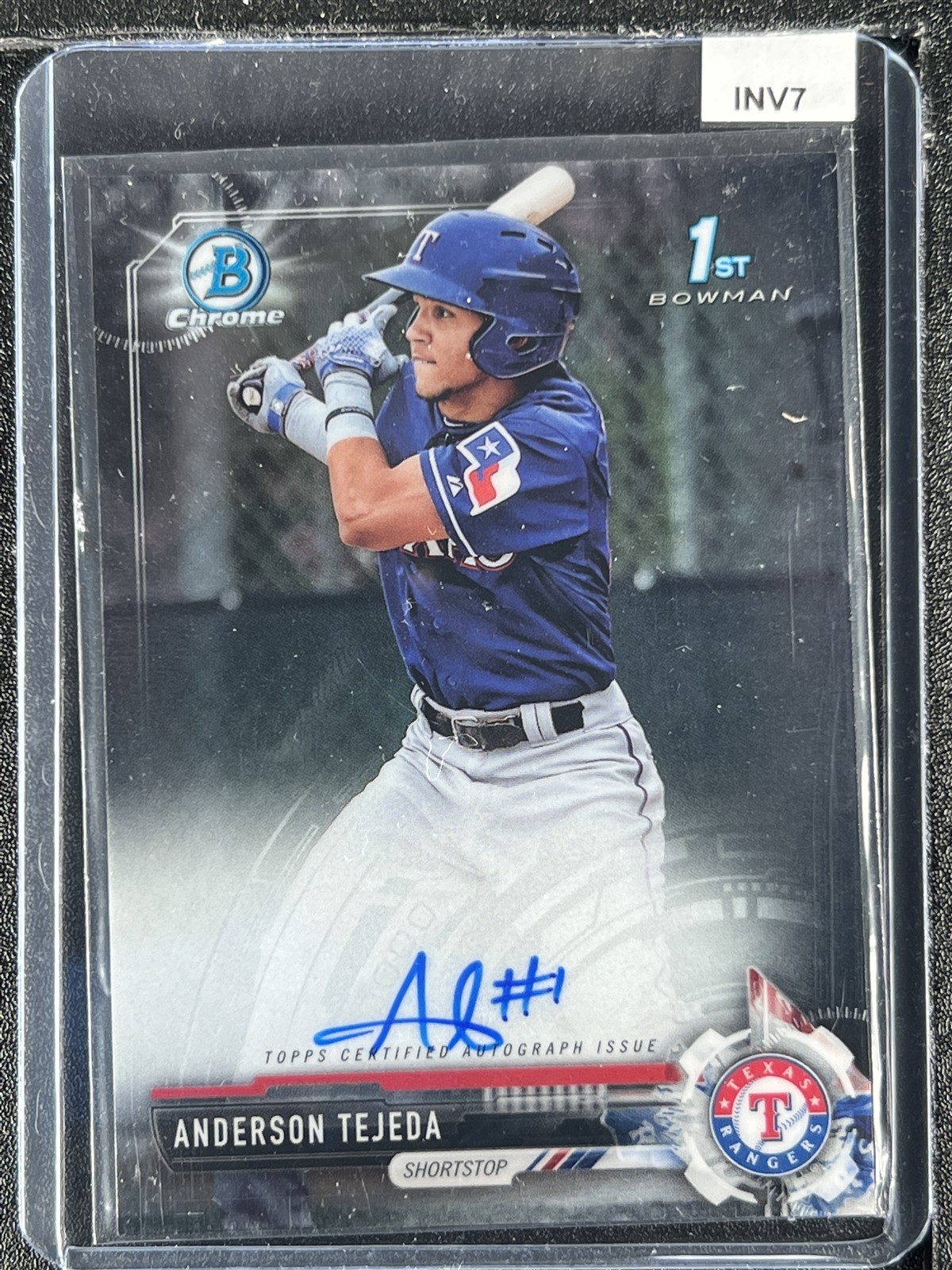 Tejeda, Anderson - 2017 Bowman Chrome Prospect - Autograph - INV7