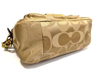 RARE COACH Y2K KRISTIN SIG EXOTIC LIZARD TRIM DOUBLE ZIP TOTE BAG