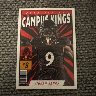 2025 Onyx Vintage Football Jiquan Sanks Campus Kings /150