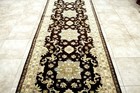 14X4 SPECTACULAR MINT HAND KNOTTED VEGETABL DYE 300KPSI WOOL TABRIZZ RUG RUNNER — photo 4