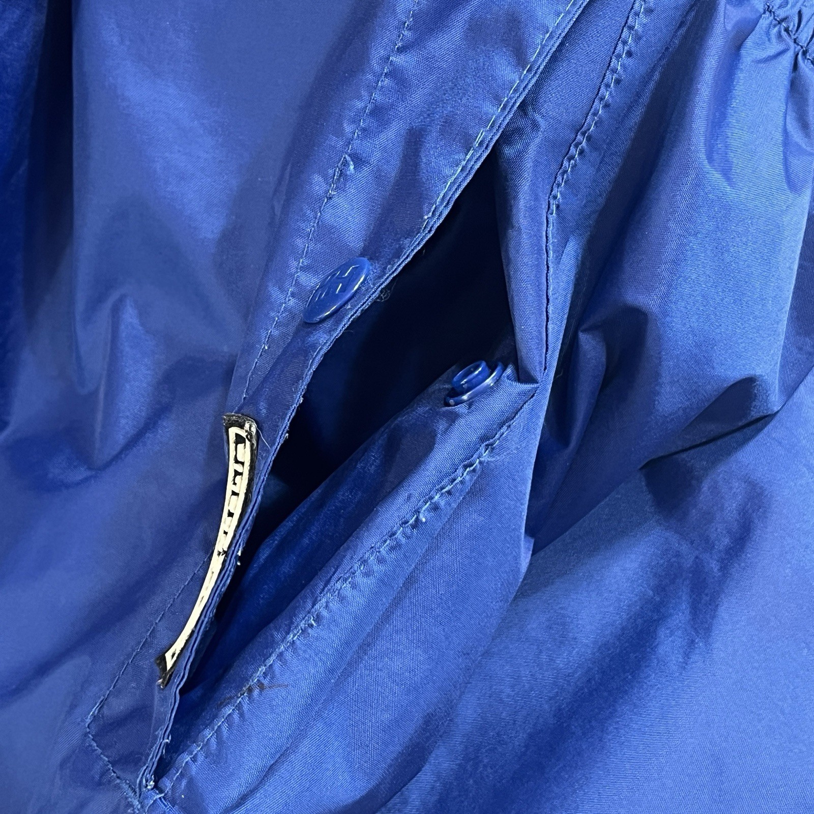 Helly Hansen Tech Rain Pants Mens M Blue Packable Zip Leg Outdoors Gorpcore