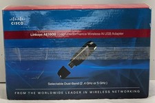 Cisco Linksys AE1000 High Performance Wireless-N USB Adapter Dual Band Untested