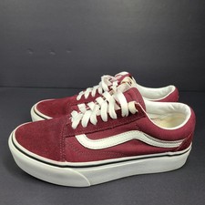 Vans Off The Wall Unisex Canvas Sneakers Burgundy Red 721356 US 5