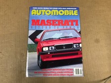 Vintage Automobile Magazine - "Maserati Return To Power" - September 1988