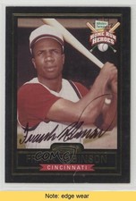 1999 Hillshire Farms Home Run Heroes Auto Frank Robinson Auto HOF READ 0w8