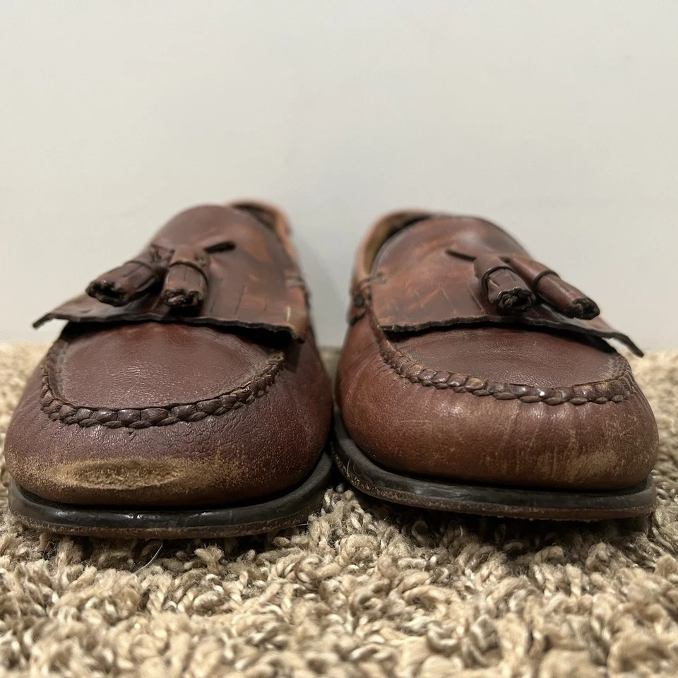 Mocasines con borla Bass Weejuns Jackie Kiltie Bass para mujer de cuero talla 10 M Foto 3 de 4