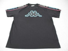 Kappa Shirt Mens Large Black Tape Logo Omini ...