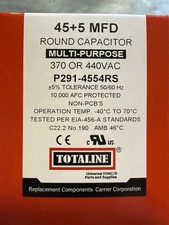 Totaline P291-4554RS Round Capacitor 45+5 MFD Multi-Purpose