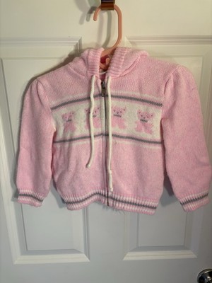 Vintage 1990s Tiny Tots Teddy Bear Sweater Size 12 Months Fairy Kei Toddler Kids