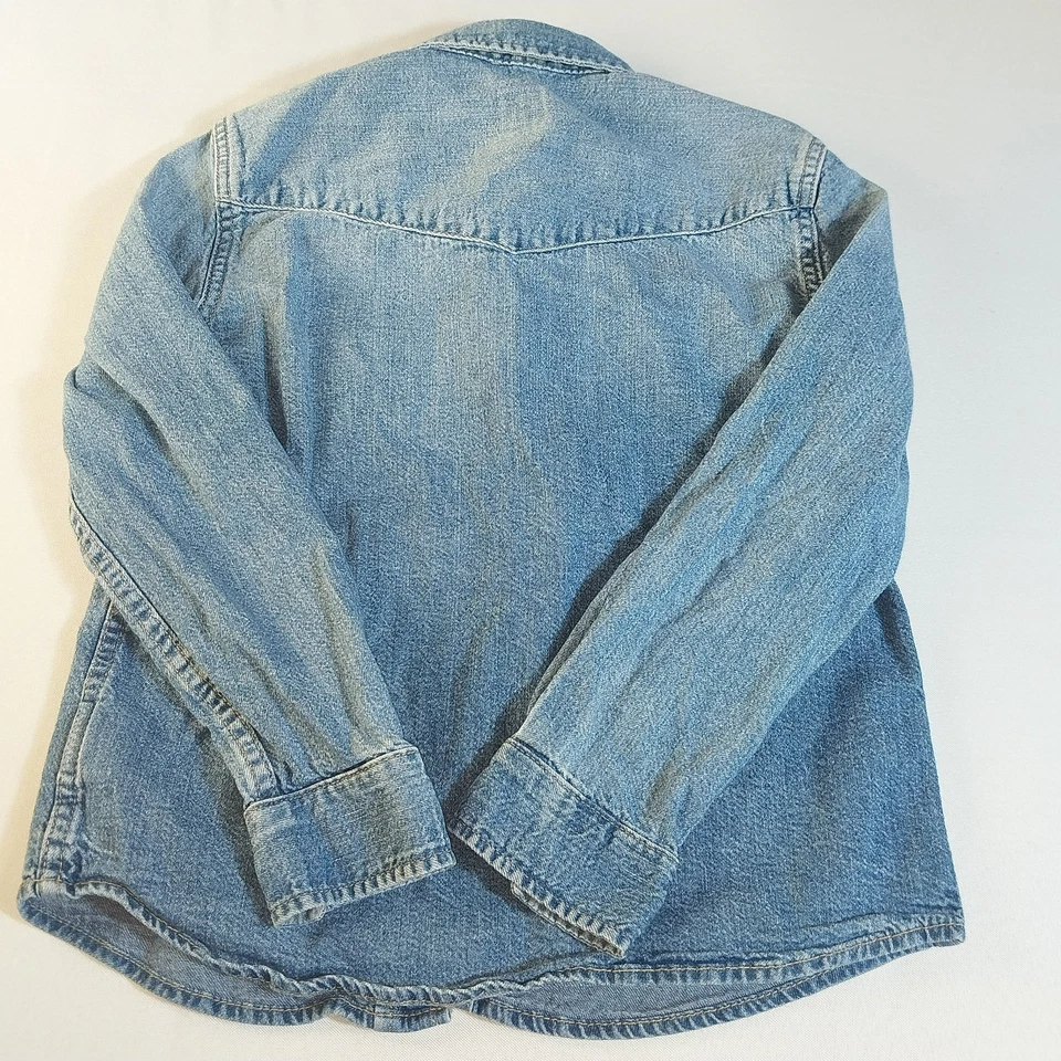 Chaqueta vaquera GAP para niños talla S (6-7) azul manga larga estilo occidental Foto 2 de 4