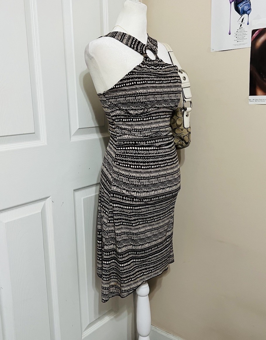 Ruby Rox Brown White Geometric Halter Ring  A-Lin… - image 2