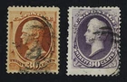 CKStamps: US Stamps Collection Scott#217 218 Used #218 Thin