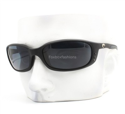 Costa Del Mar Brine Sunglasses Matte Black Polarized Gray Plastic 580P w/case