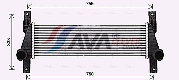 Fits AVA FD4655 INTERCOOLER FORD USA RANGER (2011) 2.2 TDCI  ⭐UK Stock⭐