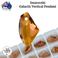Swarovski 6656 Galactic Vertical Pendant Copper - 19mm. 1 piece per pack