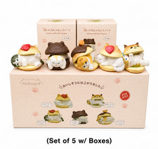 (Set of 5) New Mofusand Blind Box Figure Cat Hamburger Anime Cartoon (5 Styles)