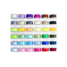 36 Pcs Bobbins and Sewing Threads with Bobbin Case, Assorted Multicolor