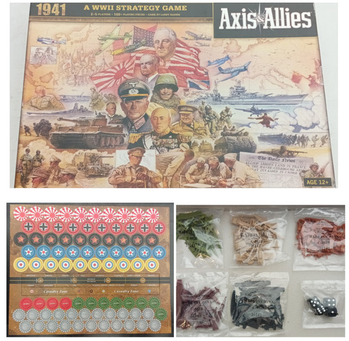 Axis & Allies 1941 UNPUNCHED + SEALED PIECES 2012 WWII Strategy Game Ages 12+