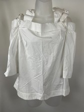 Banana Republic Tops Womens Small Blouse White Pullover Off Shoulder Casual