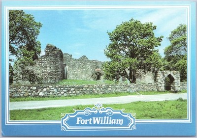 Fort William Vintage Postkarte Old Inverlochy Castle Schottland