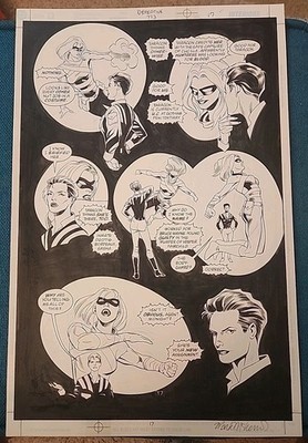 Steve Lieber Original Art Detective Comics 773 Inked and Signed by Mark McKenna