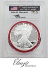 1988-S Proof American Silver Eagle Mint Engraver Series Mercanti PCGS PR70 POP67