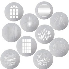 10 GOBO Kit Compatible with Spotlight Mount B-Size Gobos