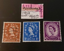 British Queen Elizabeth II Wilding Graphite Edward's Crown Off Paper 1957