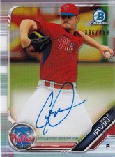 2019 Topps Bowman Chrome Cole Irvin Chrome Prospects Auto /499