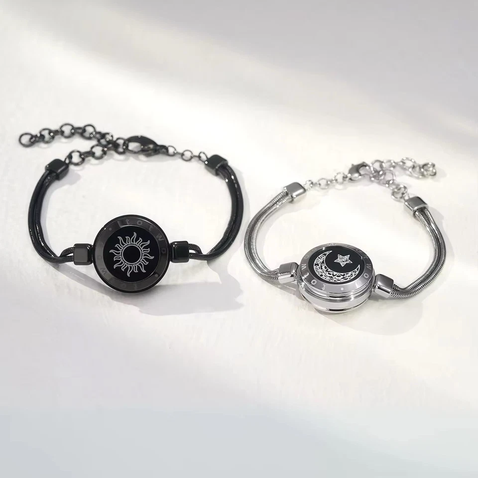 Totwoo Long Distance Relationship Bracelet for Couples, Snake Chain,Couples Gift - Image 2 of 4