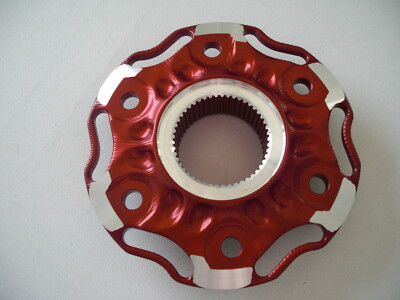 Ducati Kettenblattträger Panigale V4, V4S V4R,  Racing Ergal neu rot/silber 