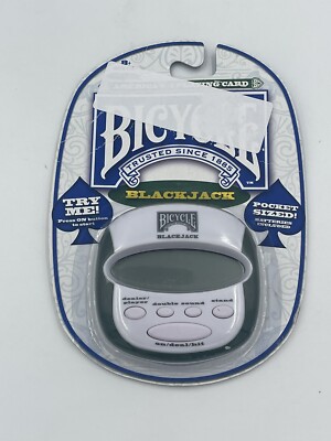 Bicycle Blackjack Handheld Electronic Game New in Package By Techno Source 2009