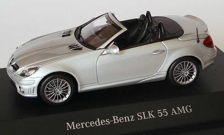 MERCEDES SLK 55 AMG V8 (R171) FACELIFT SILVER 1:43 MINICHAMPS