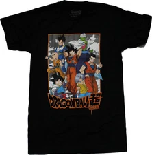 Dragon Ball Z New Adult T-Shirt - Orange Boxed Group Image