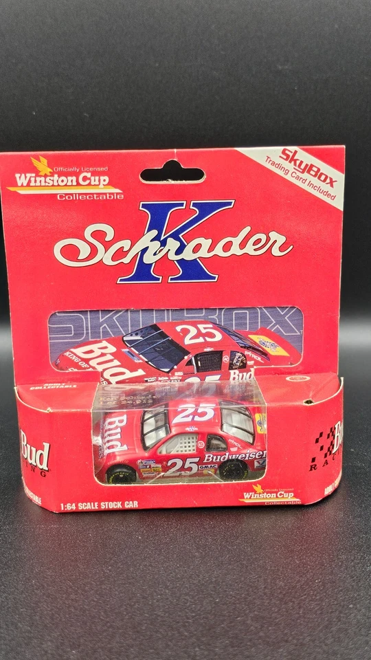 1995 Action Racing SkyBox NASCAR - Ken Schrader #25 Budweiser - 1:64 Die Cast - Image 4 of 4