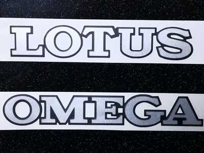 LOTUS OMEGA   Schriftzug   Aufkleber   Sticker   Folienschriftzug   Emblem