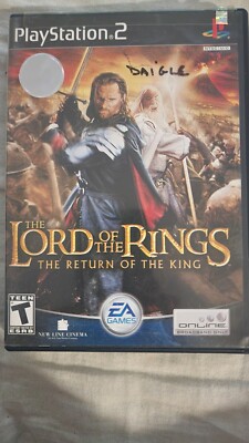 Lord of the Rings Return of the King (PS2 PlayStation 2) W/Manual - Tested
