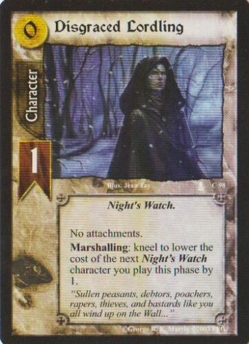 Disgraced Lordling #98 [Throne of Blades] Game of Thrones ENG CCG - Photo 1/1