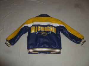 michigan wolverines leather jacket