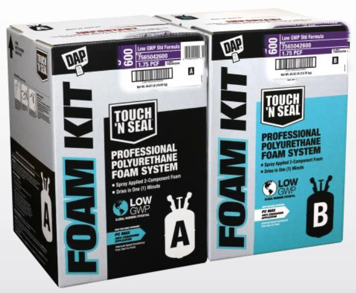 TOUCH N SEAL DAP Touch ‘n Seal Low GWP 600 Foam Kit 1.75 PCF Standard Spray Foam – Cream