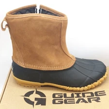 Guide Gear Waterproof Side Zip Insulated Duck Boots 400 Gram Size 8 New