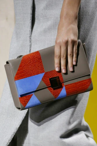 Beige Suede Clutch Bags for Women