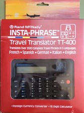 Rand McNally Insta-Phrase 5 Language Travel Translator TT-400
