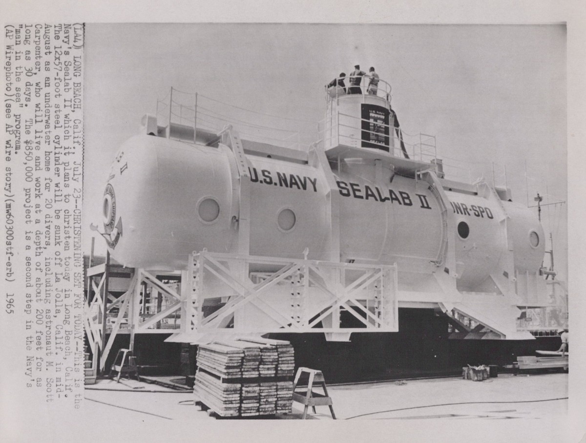 1965 SEALAB II US Navy Long Beach California Vintage Original