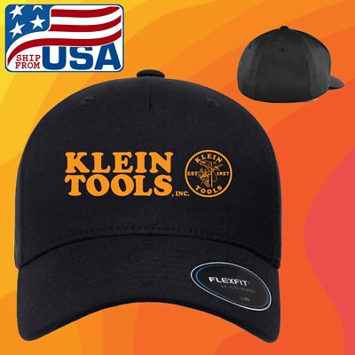 Klein Tools Since 1857 Company Black Hat Baseball Cap Size S/M and L/XL